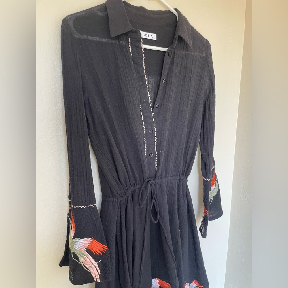 ISLA Black Embroidered Dress - Picture 7 of 15